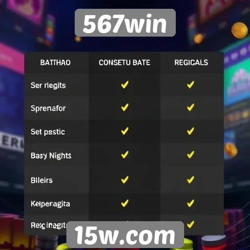 Comparação entre 567win e concorrentes no mercado